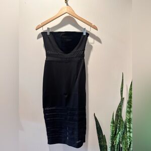 by the way.•Strapless Black Band-Trim Midi Dress